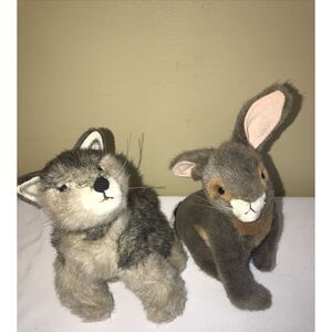Smithsonian Institution Rabbit‎ & fox Stuffed Animal Little Soundprints 2003